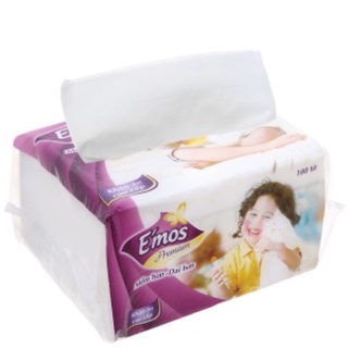 Khăn giấy vuông e'mos 100 tờ