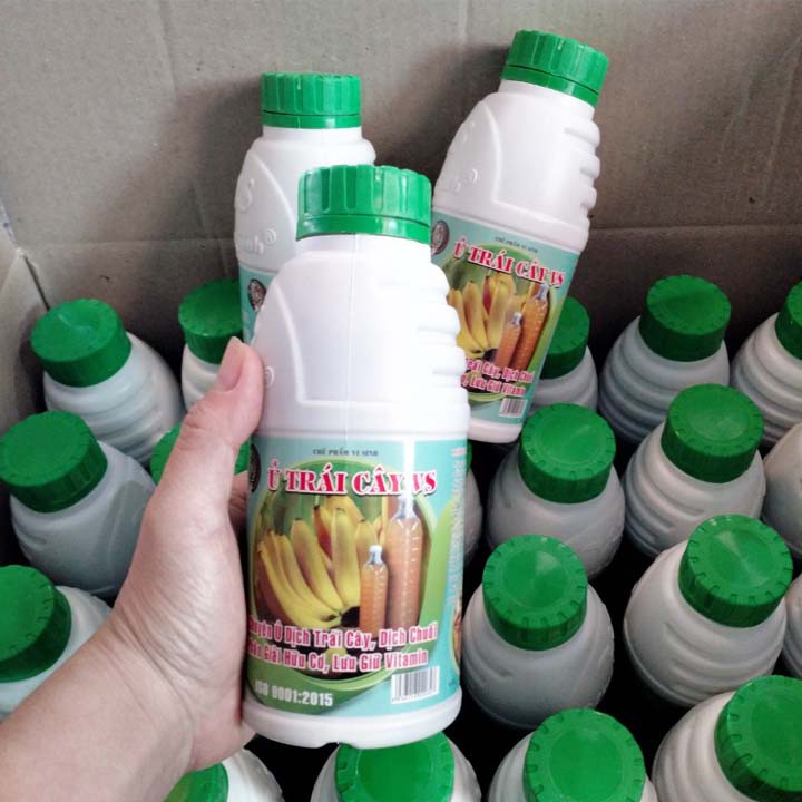 Men Vi Sinh: Ủ DỊCH CHUỐI Và Trái Cây Làm Phân Bón Nhanh - Hiệu Quả - Đơn Giản - Chai 500 ml