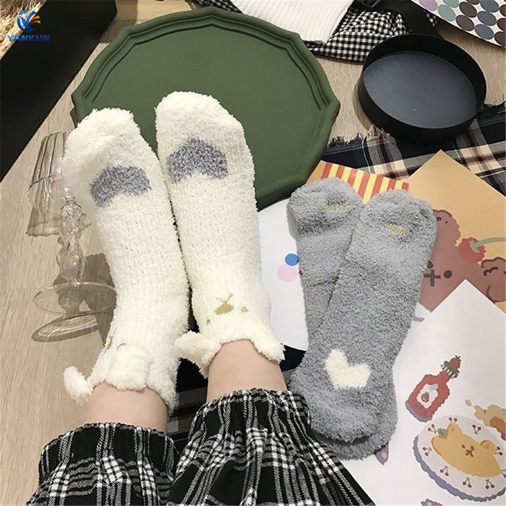 Đôi vớ họa tiết hoạt hình dễ thương bắt mắt sành điệu tùy chọn màu sắc