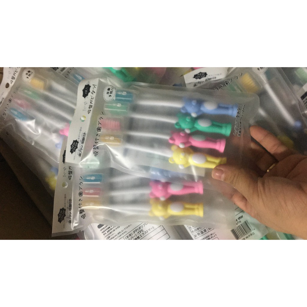 Set 4 Bàn Chải Gấu Cho Bé Xuất Nhật
