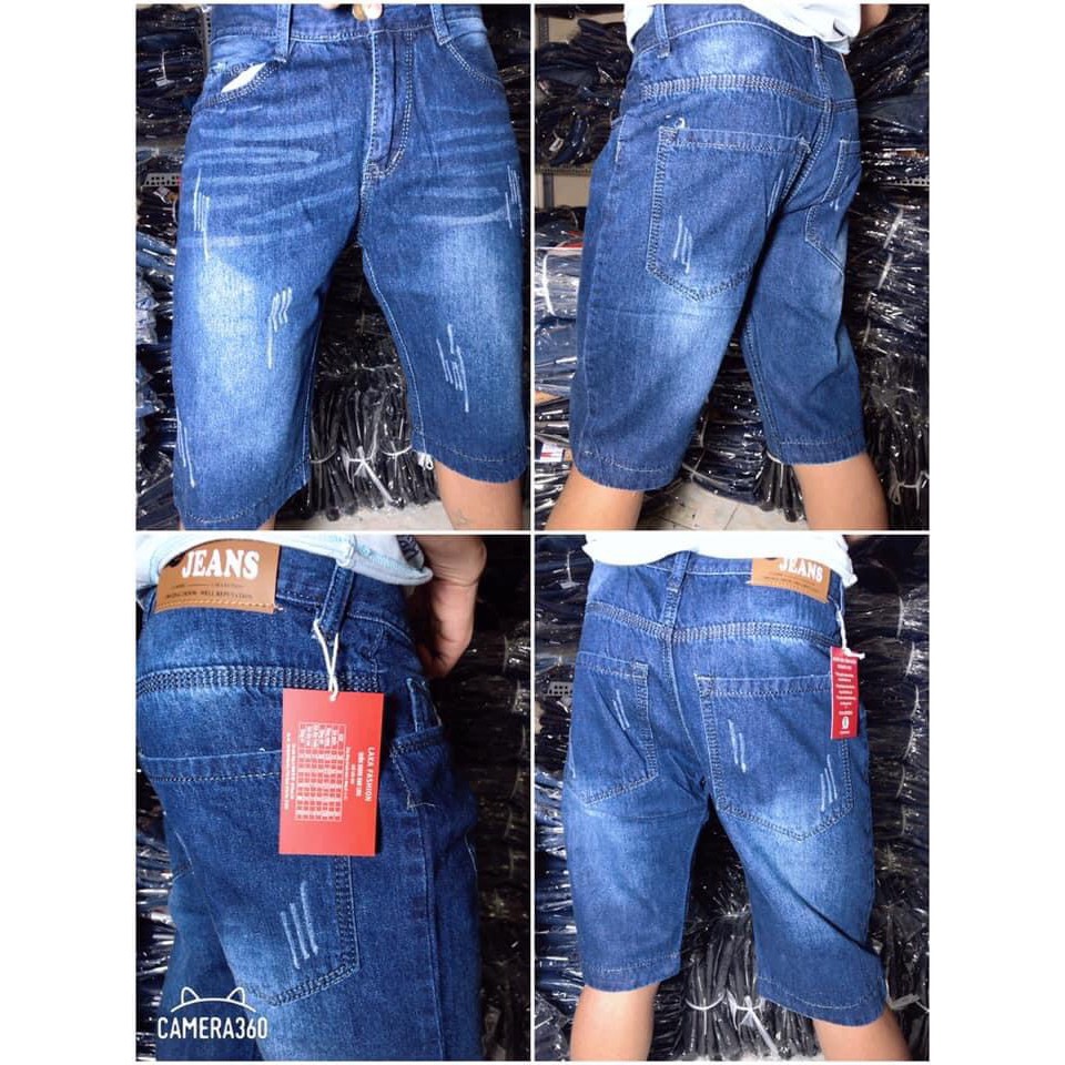 Quần SHORT JEAN CAO CẤP - Jean Cotton Siêu Bền - Co Giãn Tốt | BigBuy360 - bigbuy360.vn