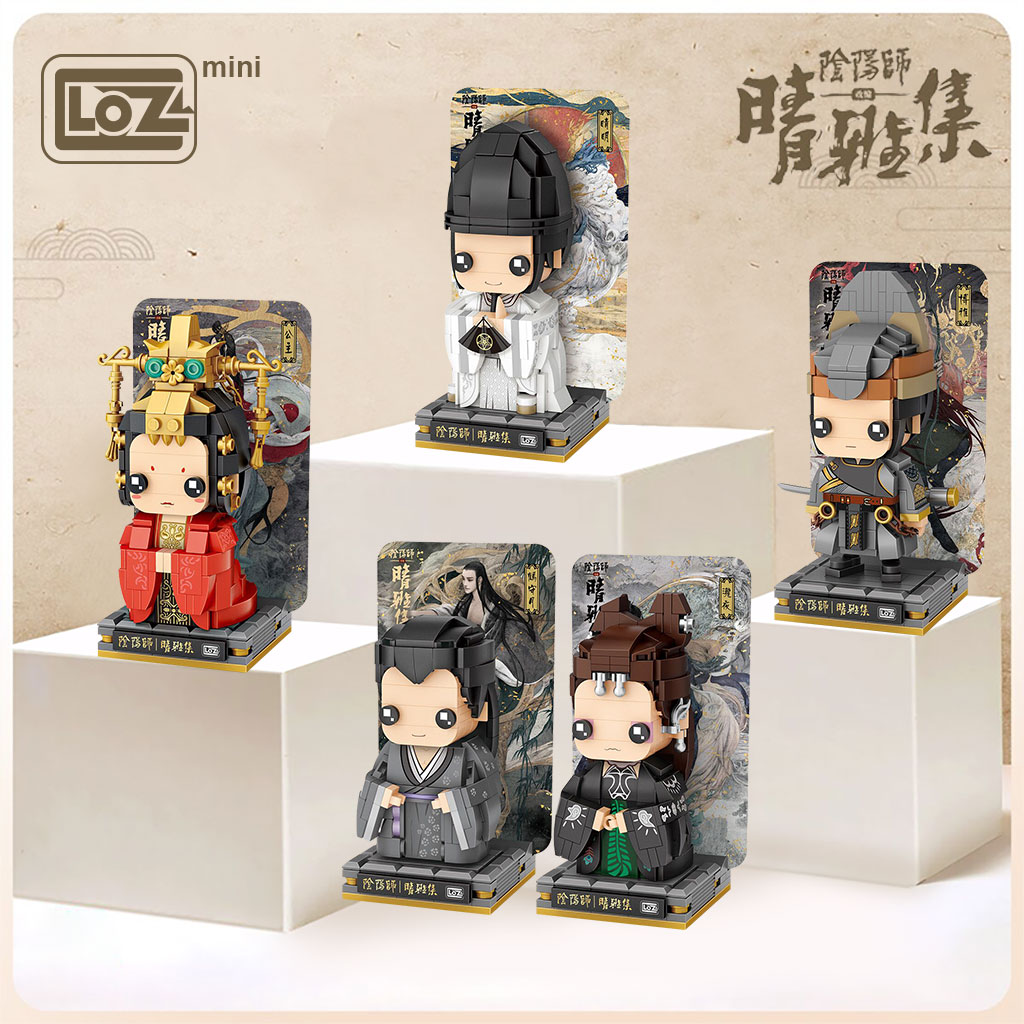 Loz Đồ Chơi Lắp Ráp Mô Hình Nhân Vật Lizhi Onmyoji Đầu Vuông Mini