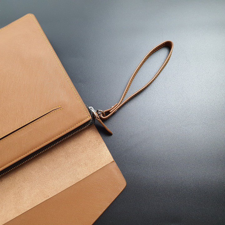 [Da thật] Clutch cầm tay nam da bò thật Safiano CL123 (Đen/Nâu/Tím) - 100% da bò thật, BH 3 năm | BigBuy360 - bigbuy360.vn