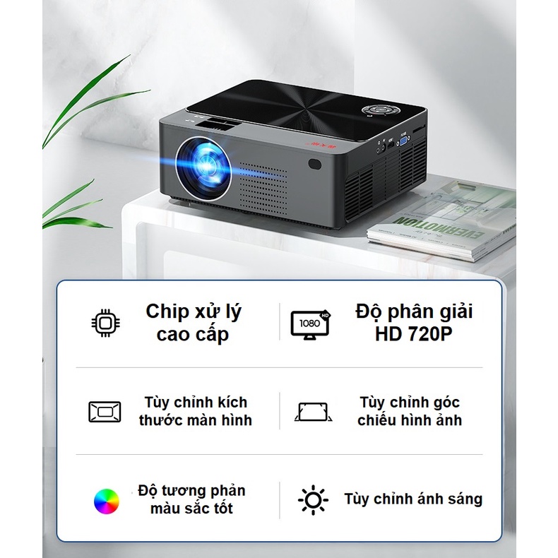 Máy chiếu W2S hệ điều hành Android hỗ trợ kết nối với loa không dây Projector W2S