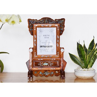 KHUNG ẢNH THỜ GỖ HƯƠNG 15X21