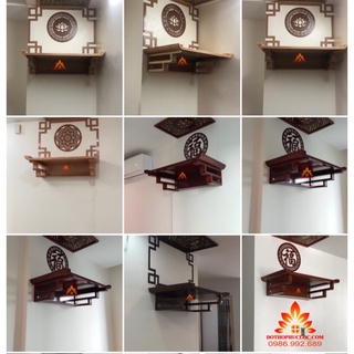 Bộ ban thờ treo tường chân thang kt 61x41; 69x48