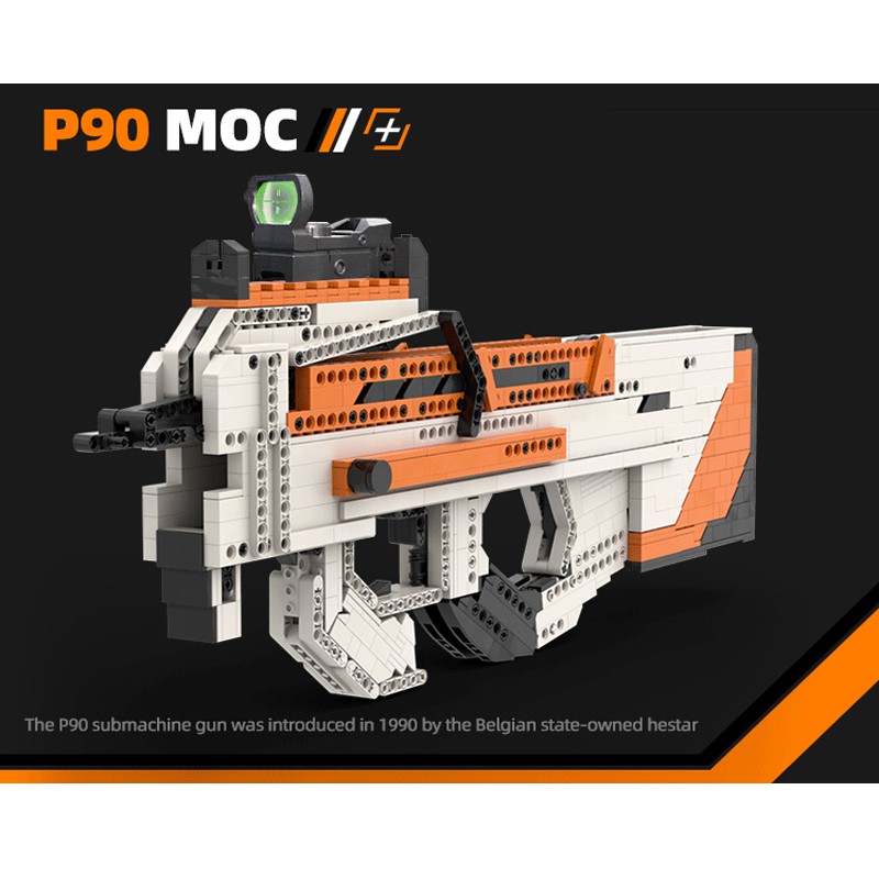 Bộ Đồ Chơi Xếp Hình Thiết Kế Bởi Kevin183 Lắp Ráp LEGO Mô Hình PUBG Súng P90 Asiimov