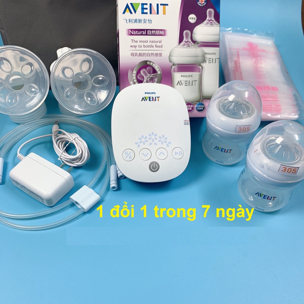 Máy hút sữa điện đôi avent hoa tuyết, máy hút, vắt sữa đôi Philip (thanh lý)