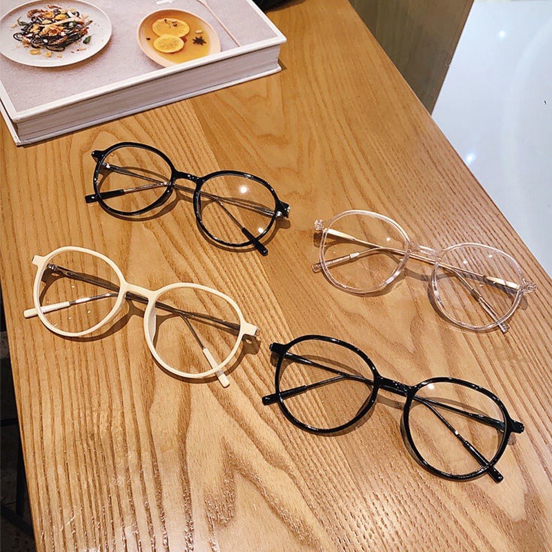 Kính cận kiểu dáng basic thời trang phong cách Hàn Quốc mắt kính không độ chống tia UV EMOJI 075