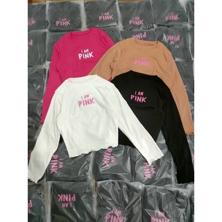 Áo thun croptop i am pink bigsize 60-90kg