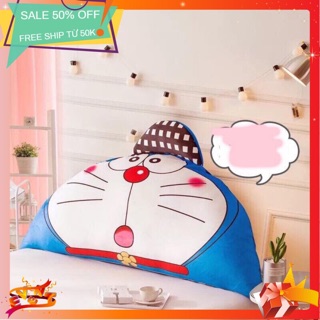 Gối tựa kê đầu giường cao cấp mẫu  Đôremon