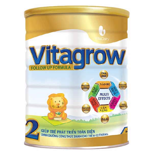 [Mẫu Mới] Sữa Bột Vitagrow 1+, 2+ 900g ( Date 2023)