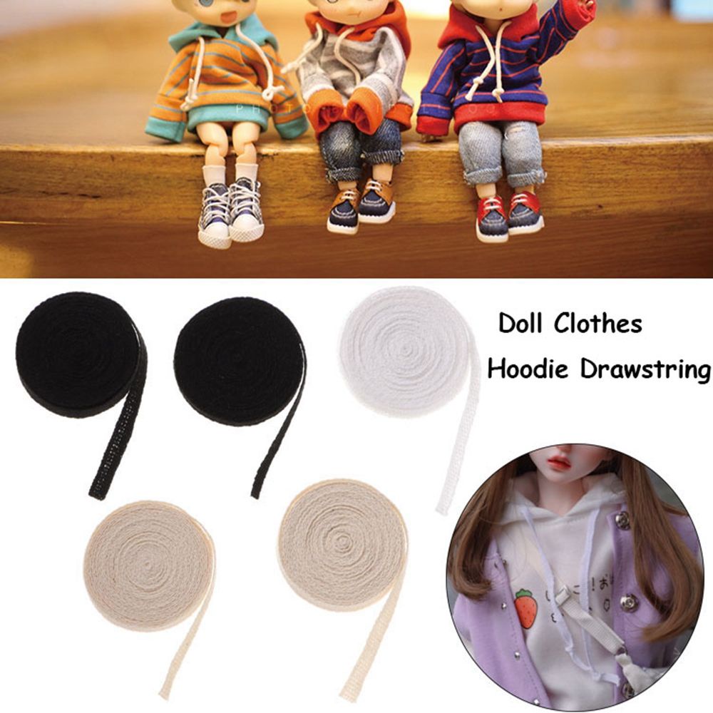 Dây cotton 2m chất lượng cao 3mm/ 5mm tùy chọn màu sắc dùng may áo hoodie/ quần áo búp bê nhỏ DIY