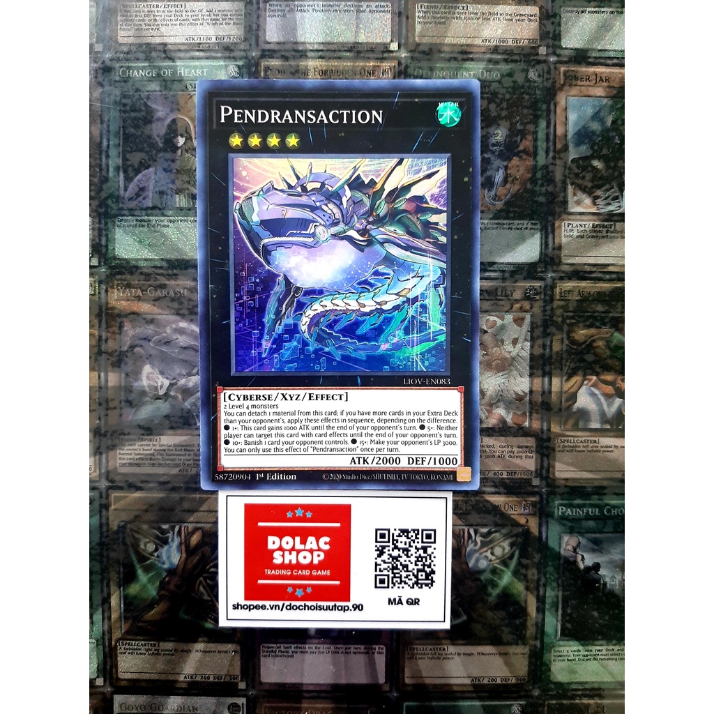 [ ĐỖ LẠC SHOP ] THẺ BÀI YUGIOH MONSTER -Pendransaction - LIOV-EN083 - Super Rare 1st Edition