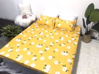 Bộ 5 Món Hè Cotton Poly Mẫu Hoa Cúc Vàng