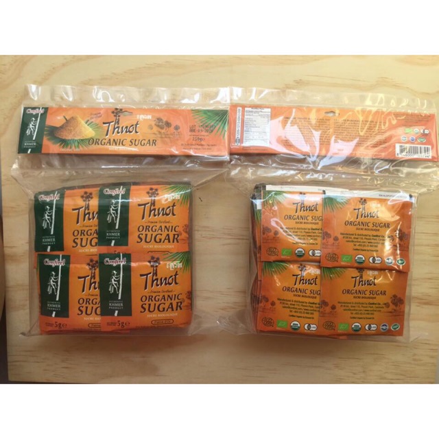 [Mã 77FMCGSALE1 giảm 10% đơn 250K] Đường thốt nốt hữu cơ gói 5gr - Campuchia
