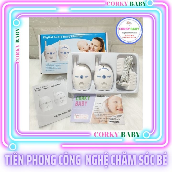 Máy báo khóc không dây Corky Baby mbk00 - Giao tiếp 2 chiều với bé