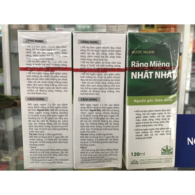 ✅ [Chính Hãng] Nước Ngậm Răng Miệng Nhất Nhất (120ml)