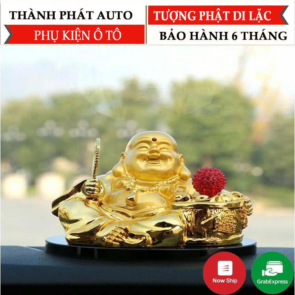 Tượng Phật Di LặcFREESHIPchạy năng lượng mặt trời để bàn làm việc và taplo ô tô,mang lai an lành,bình anh,may mắn