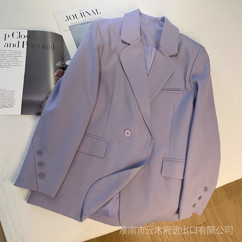 blazer blazer nữ blazer croptopÁo Khoác Vest Nhỏ Màu Tím Thời Trang Xuân Thu 2022 Cho Nữ