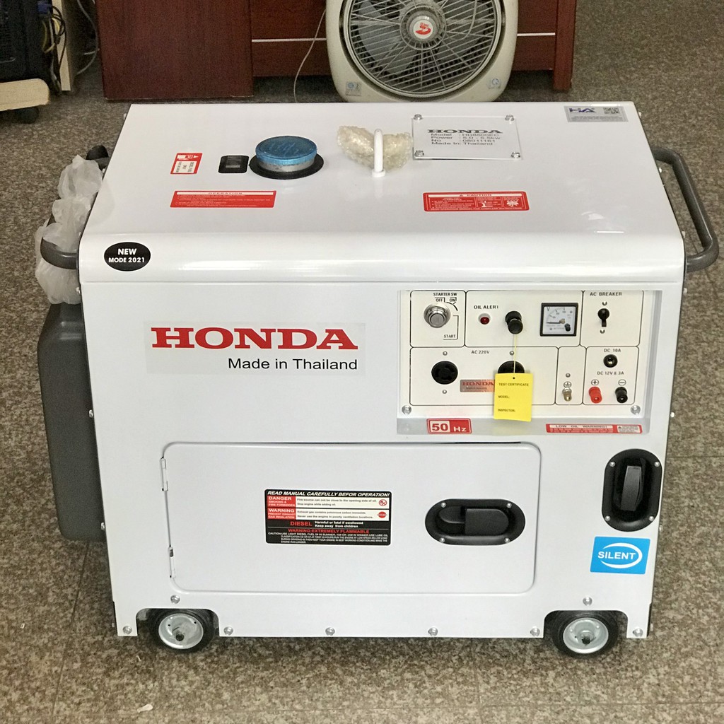 [Freeship] - Máy phát điện Honda chạy dầu 5kw HD-8500EC new, máy phát điện gia đình, hàng sẵn