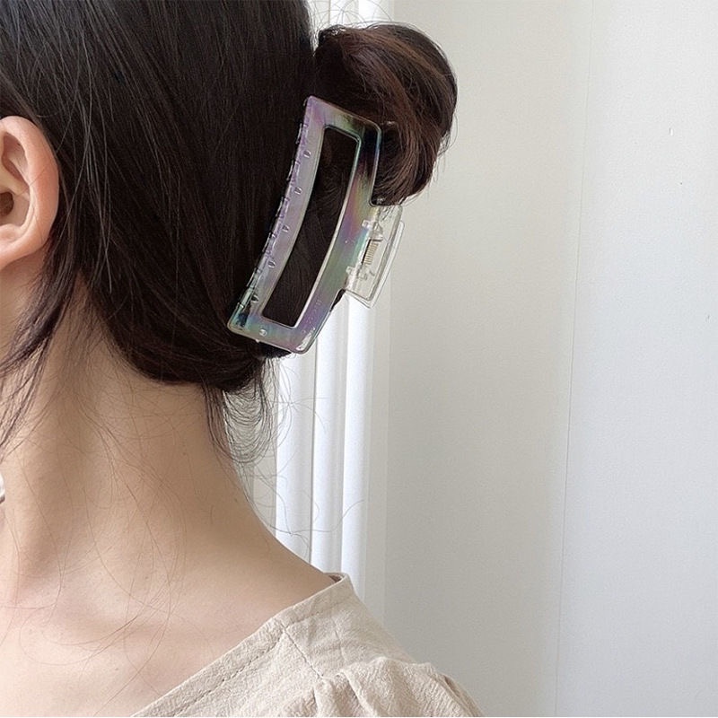 Kẹp tóc cỡ lớn trong suốt phong cách Hàn Quốc tinh tế thời trang