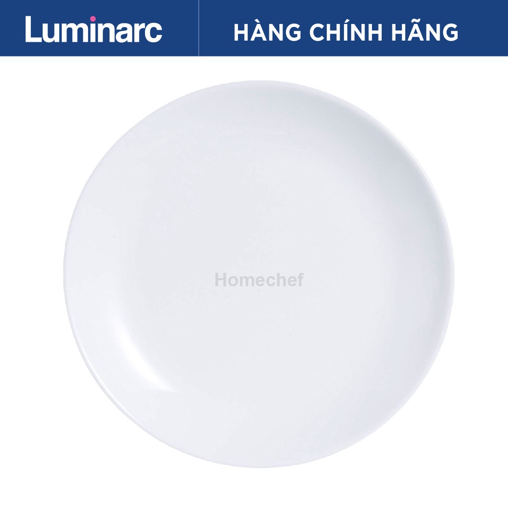[Chính hãng] Bộ Đĩa (dĩa) thủy tinh Luminarc Diwali 3 chi tiết 27cm - N3604*3, dùng lò vi sóng, máy rửa bát
