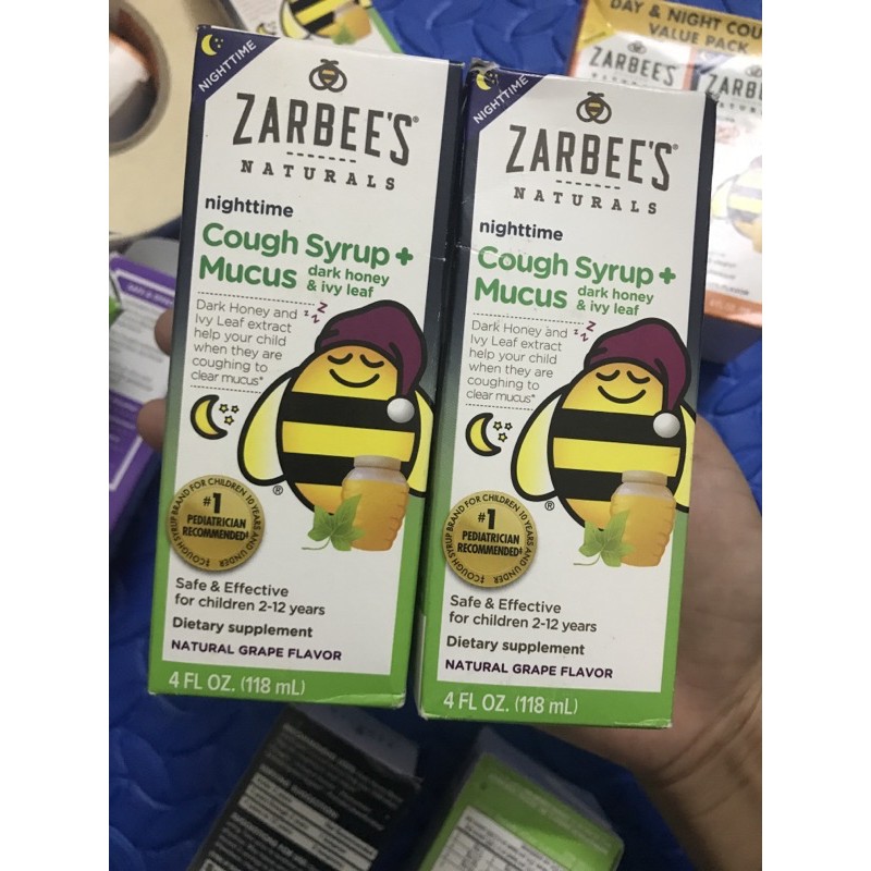 [tách sét]Siro ho zarbees ngày và đêm cho bé 1tuổi+ 118ml