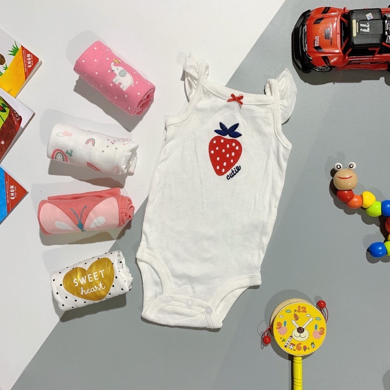 Set 5c bodychip size 3M(3-5kg) cho bé trai, bé gái hàng xuất dư