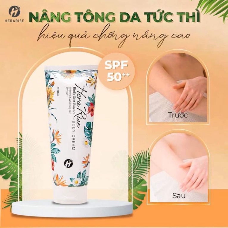 Combo Kem dưỡng body Hera và Ủ trắng hera, chuẩn hãng