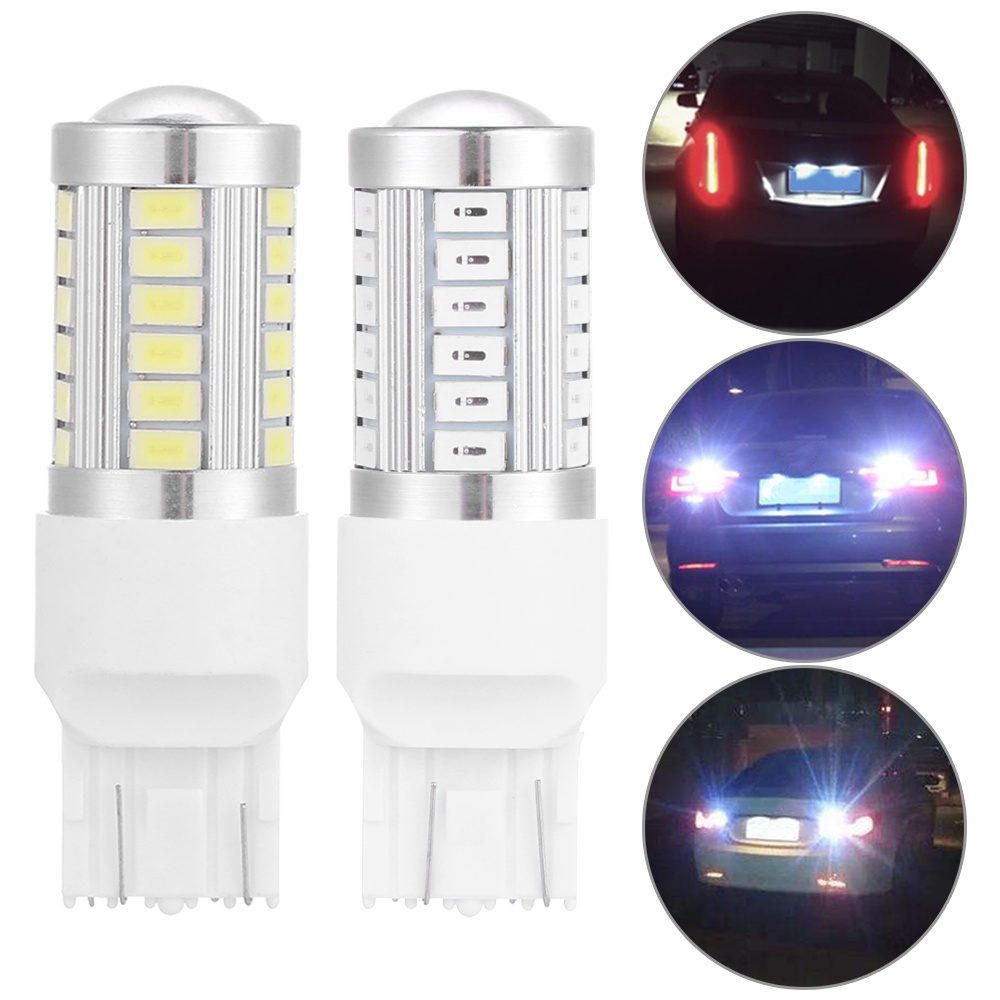 1 Bóng Đèn LED Lùi Xe Hơi T20 W21/5W 7443 33SMD