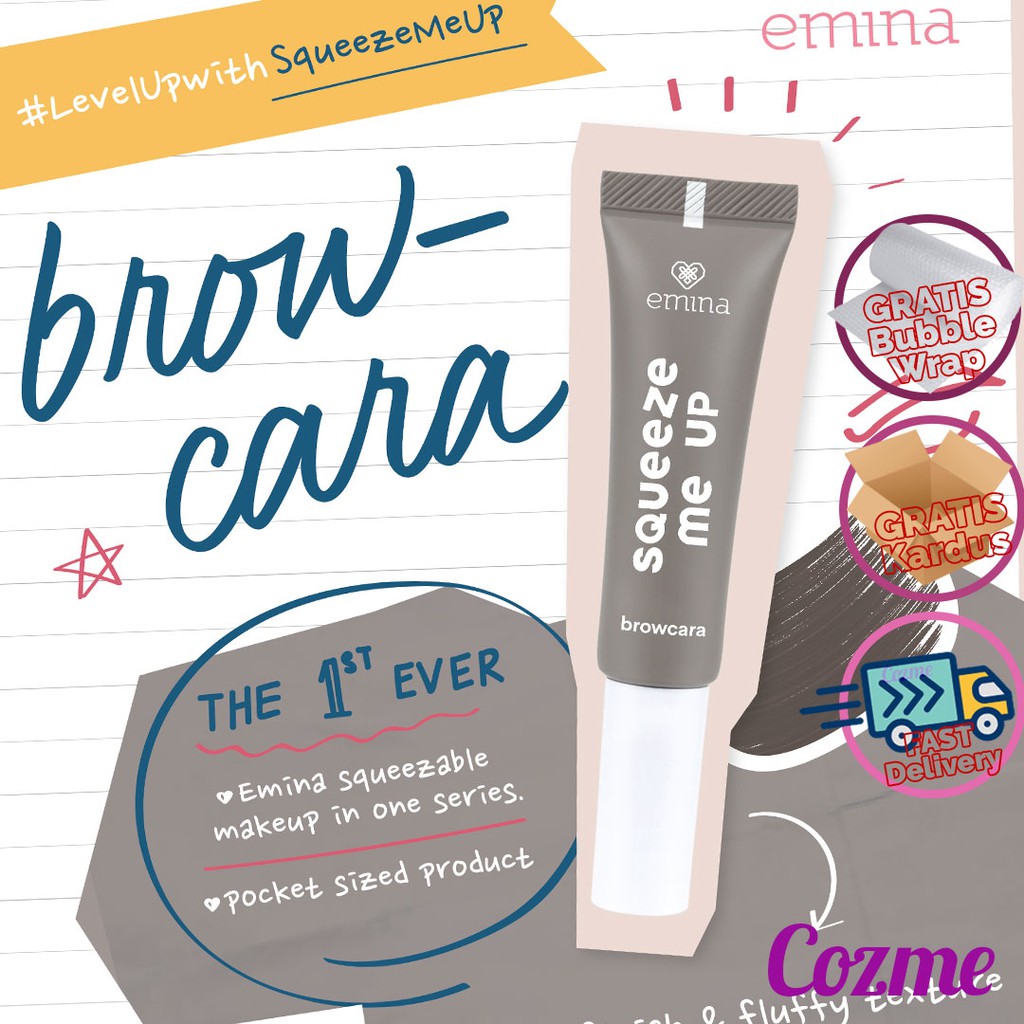 (hàng Mới Về) Mascara Trang Điểm Lông Mày Emina Tiện Dụng | BigBuy360 - bigbuy360.vn