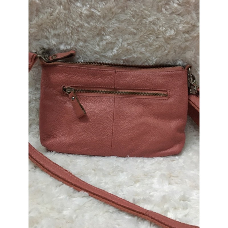 Túi đeo chéo da thật