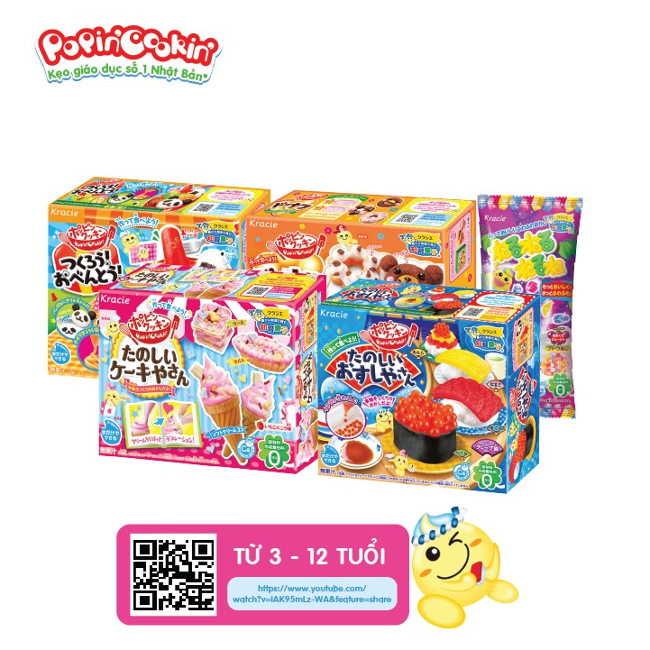 Kẹo đồ chơi Popin Cookin Tanoshii Cake - Thế giới sắc màu