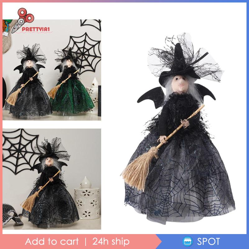 [Prettyia1] Búp Bê Phù Thủy Trang Trí Halloween / Giáng Sinh