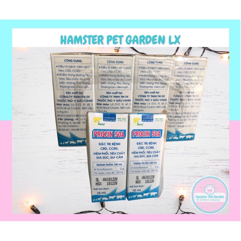 Procin 50A ( Tiêu chảy cho hamster)