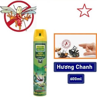 Bình xịt côn trùng Facol 600ml + 60ml(tặng thêm) = chai 660ml.