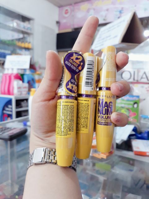 MASCARA LÀM DÀY MI X10 VÀ NGĂN RỤNG MI MAGNUM ĐEN