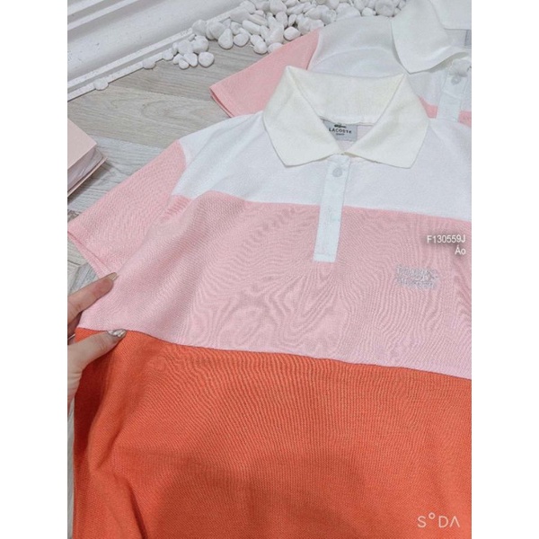 Áo thun polo phối 3 màu cổ bẻ 1305