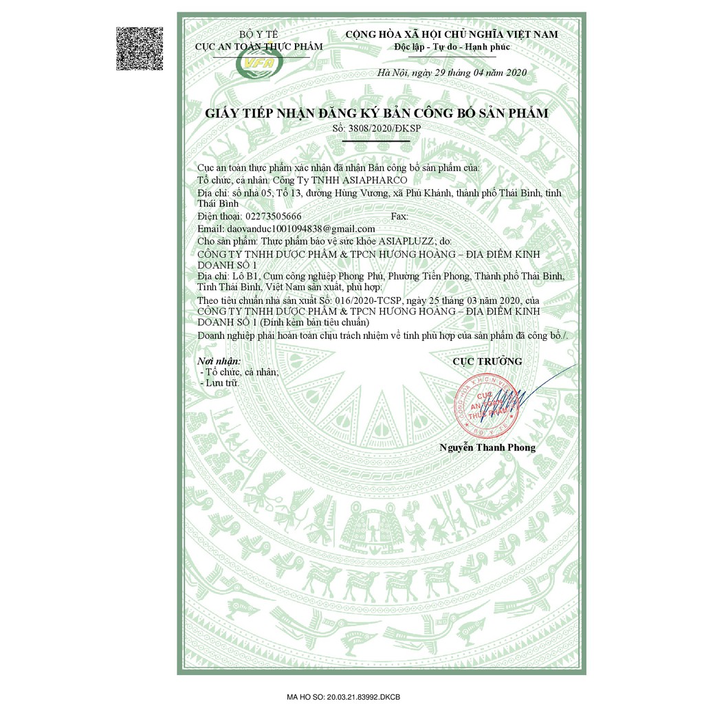 VIÊN SỦI ASIA PLUZZ Vị Cam  Tuýp 20 viên.