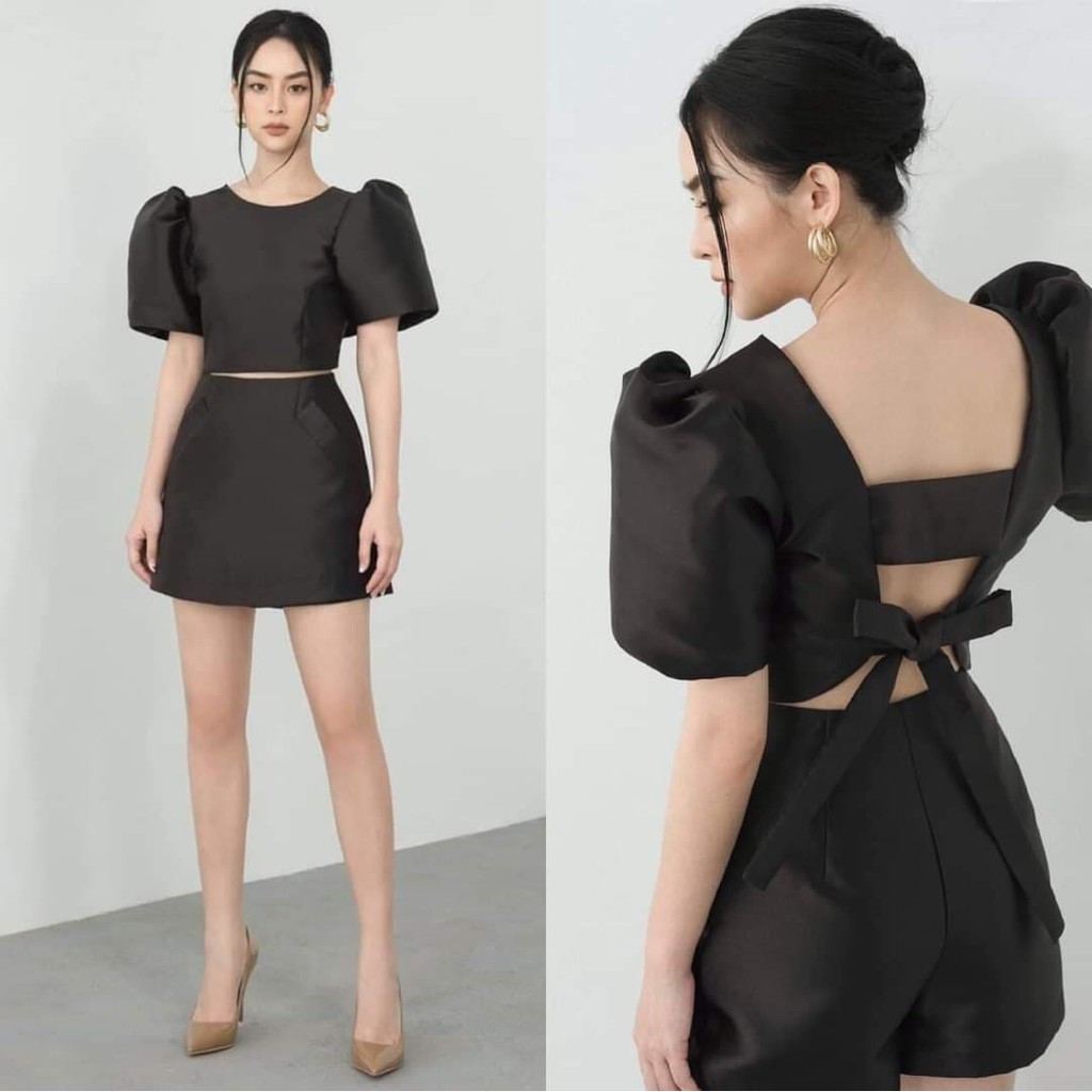 Áo Kiểu Đen Thời Trang
