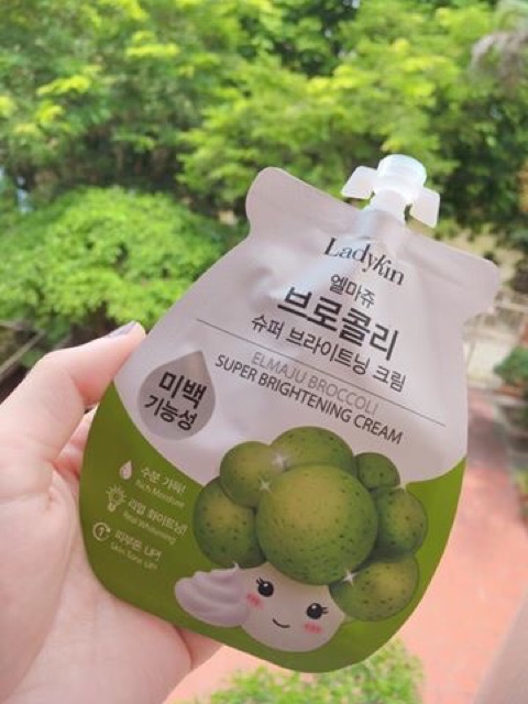 LADYKIN ELMAJU BROCCOLI SUPER BRIGHTENING CREAM- KEM DƯỠNG TRẮNG BÔNG CẢI XANH