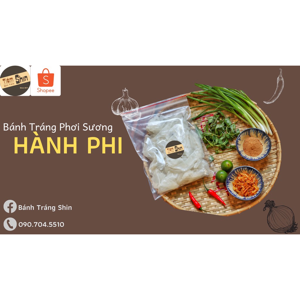 Bánh Tráng Phơi Sương Muối Hành Tỏi Phi Tắc túi Zip L | BigBuy360 - bigbuy360.vn