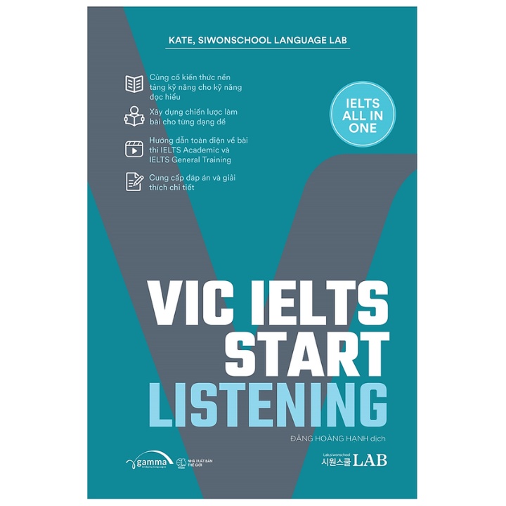 Sách - Combo Vic IELTS Start - IELTS All In One (Bộ 4 Cuốn)