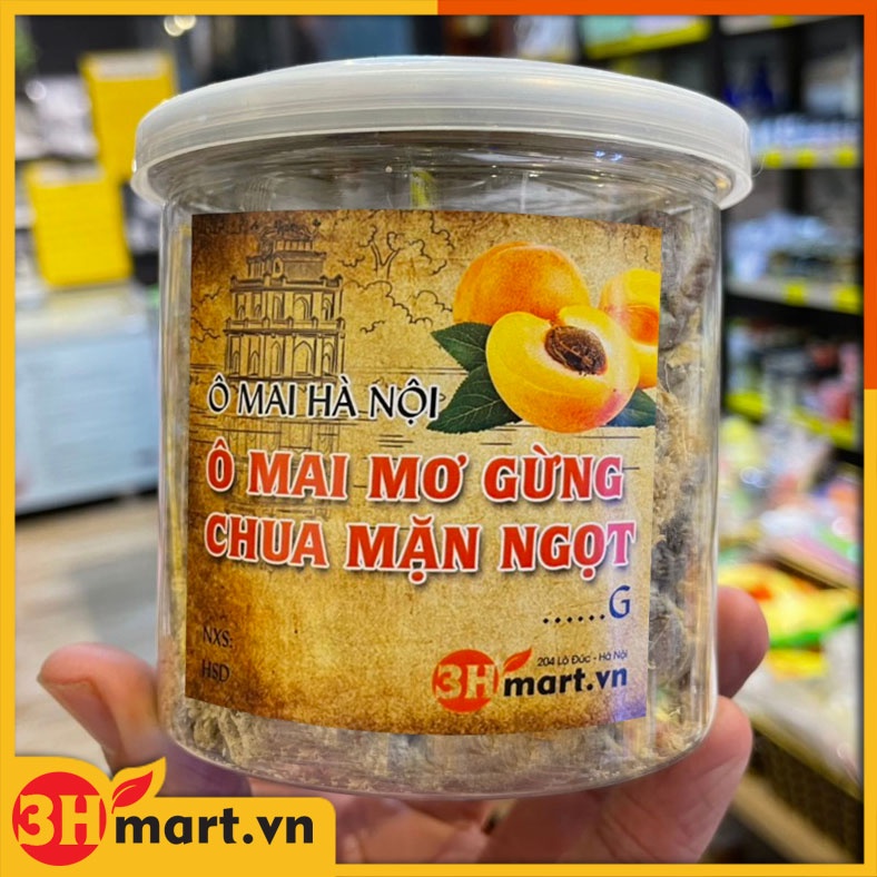 Ô mai mơ gừng chua ngọt