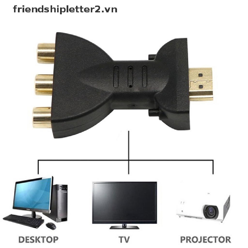 Đầu Chuyển Đổi Hdmi Sang 3 RCA AV Nhỏ Gọn Tiện Dụng