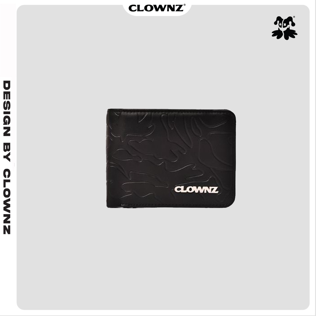 Ví da gập loacl brand Clownz camo leather short wallet chính hãng
