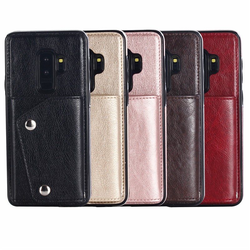 Ốp lưng da điện thoại thiết kế ví đựng thẻ 3D cho Samsung S9 S9 Plus S8 S8 Plus S7 S7 | BigBuy360 - bigbuy360.vn