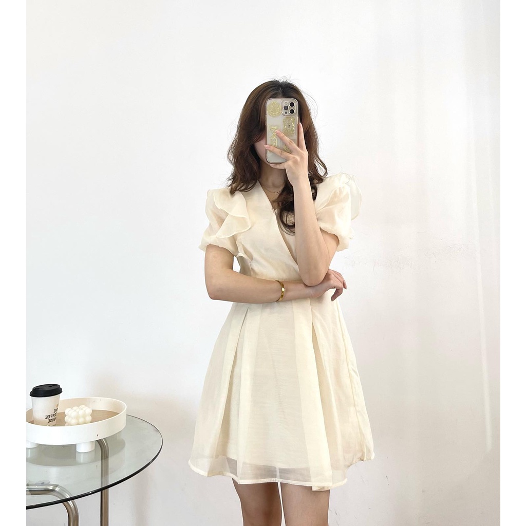 Đầm voan tơ xòe thời trang nữ Miho house