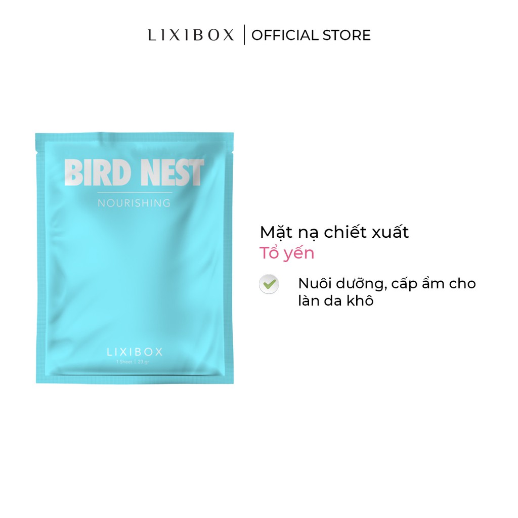 [Mã COSLXT5 giảm 10% đơn 600K] Set 5 Mặt Nạ Dưỡng Da Lixibox - Bird nest (23gr/cái)